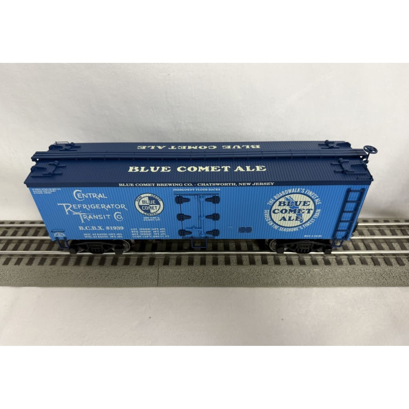 Ready Made Trains 861262 O Woodside Reefer Blue Comet Beer 81939
