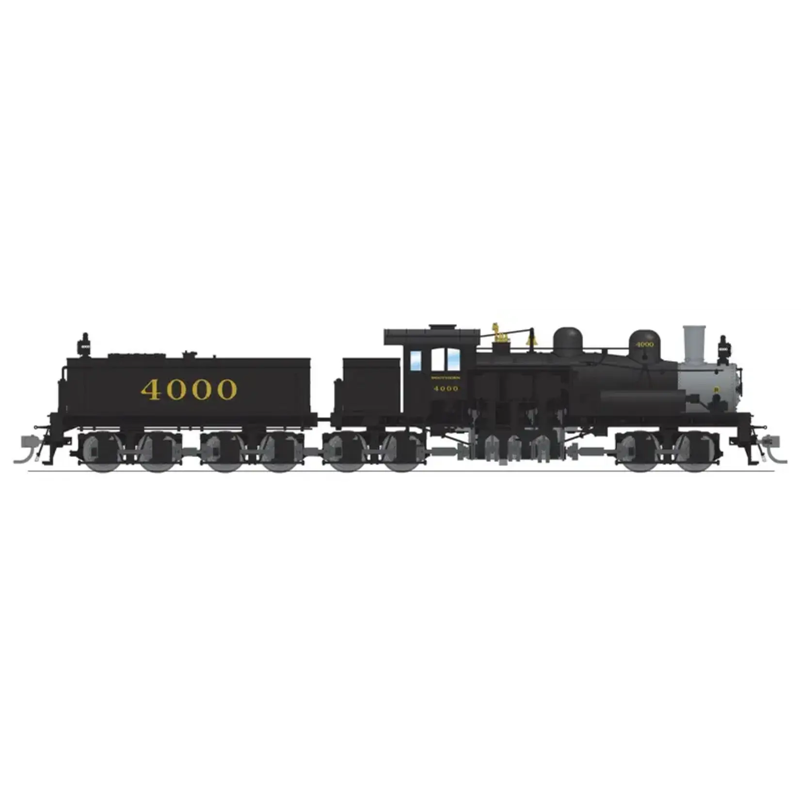 Broadway Limited 7815 HO P4 Class D 4-Truck Shay SOU #4001