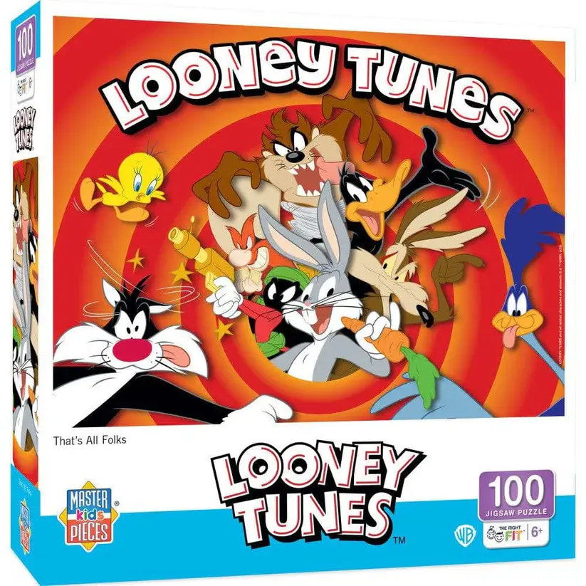 12554 Looney Tunes That's All Folks 100 Piece Puzzle