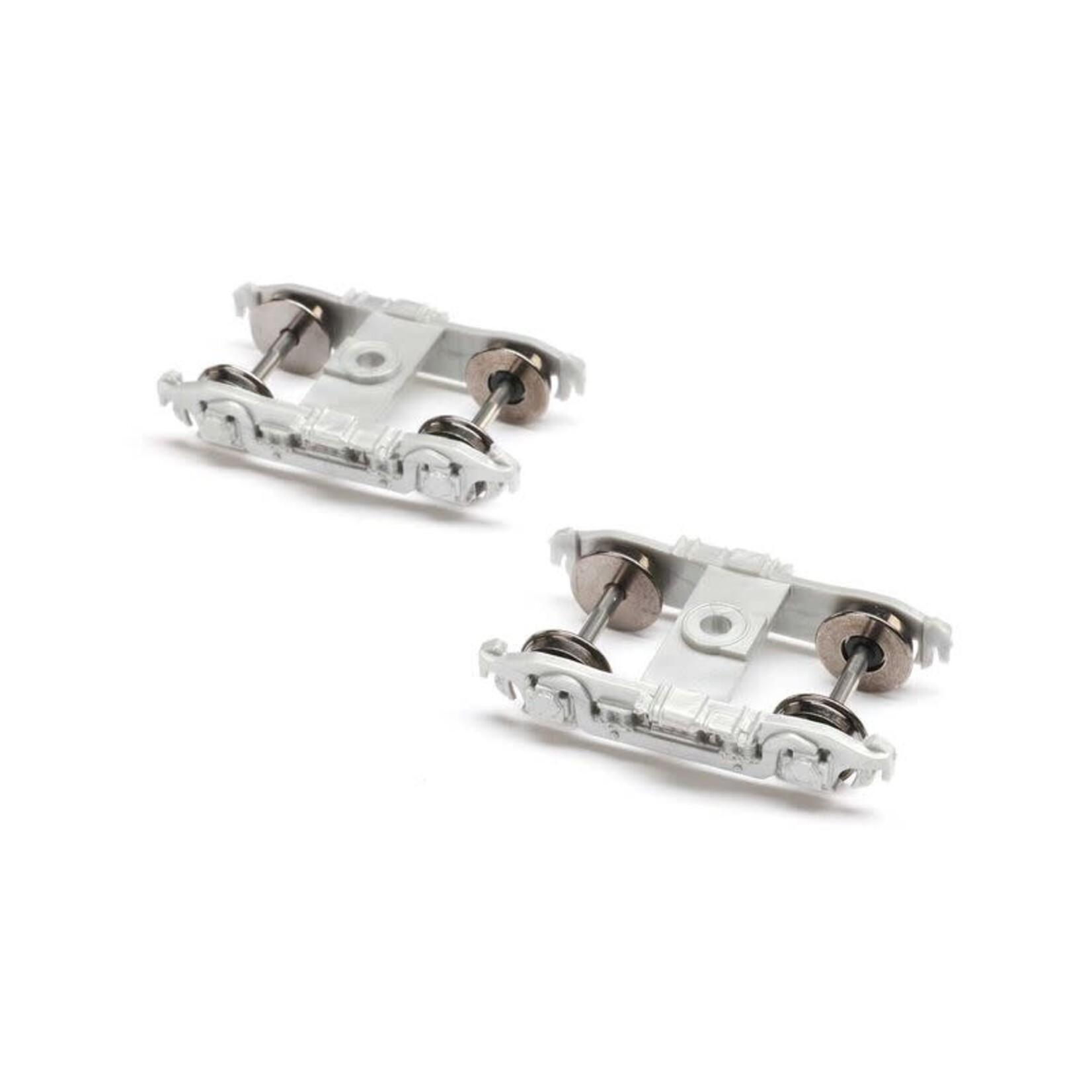 Athearn 90411 HO Truck 4 Wheel Passenger Silver 36 Metal Wheels (2)