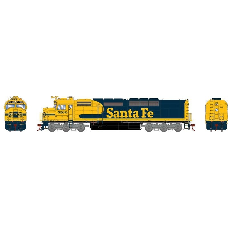 64124 HO SDP40F ATSF #5260