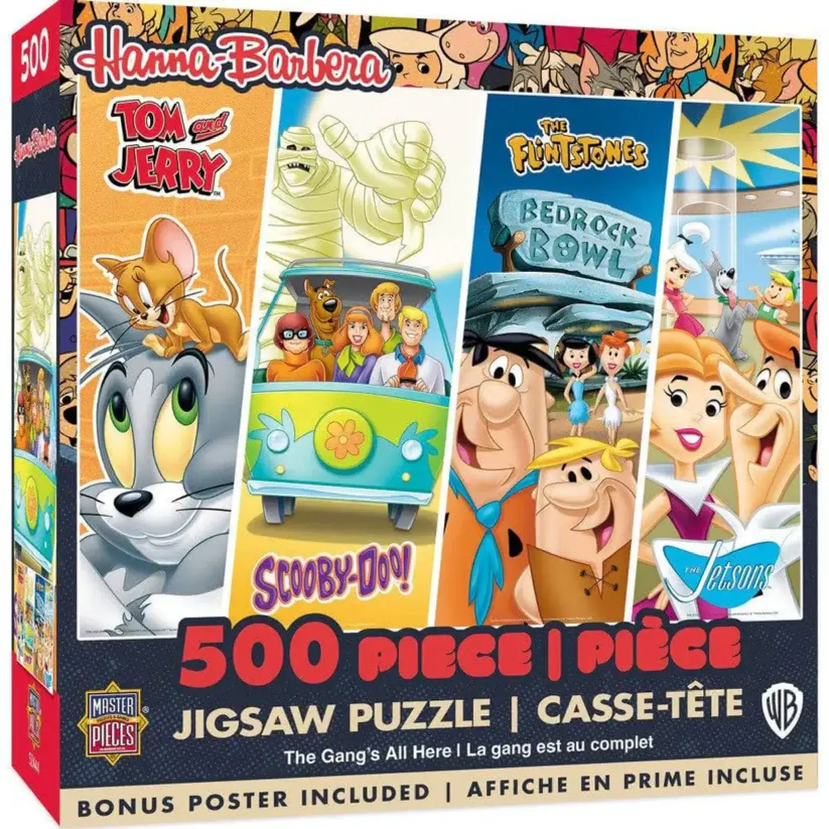 MasterPieces 32410 Nostalgic Cartoons Hanna-Barbera Classics 500 Piece Puzzle