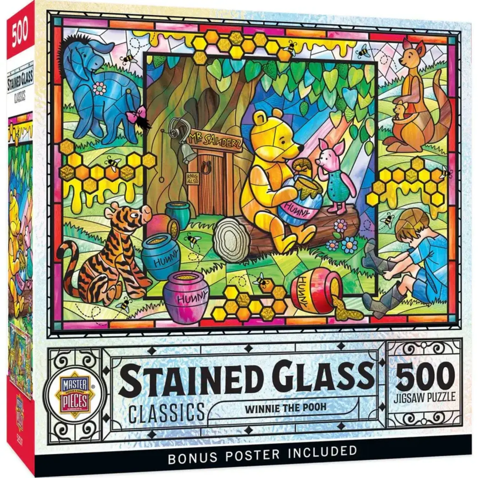 MasterPieces 32537 Stained Glass Winnie the Pooh 500 Piece Puzzle