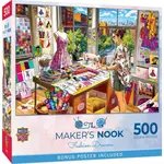 MasterPieces 32609 Maker's Nook Fashion Dreams 500 Piece Puzzle