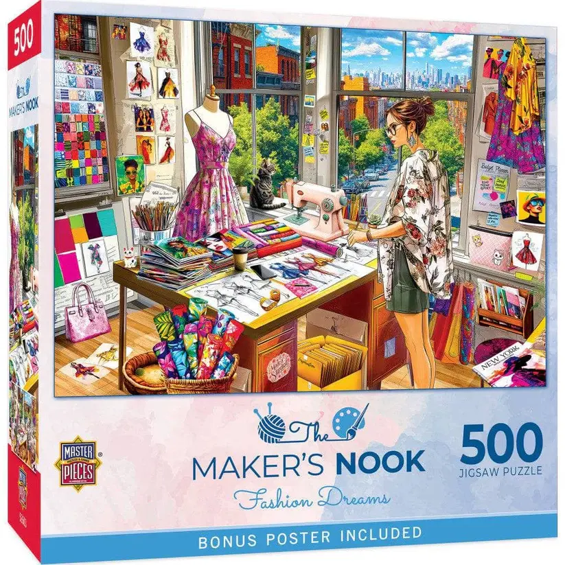 32609 Maker's Nook Fashion Dreams 500 Piece Puzzle