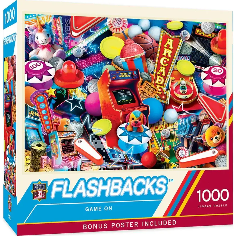 72540 Flashbacks Game On 1000 Piece Puzzle