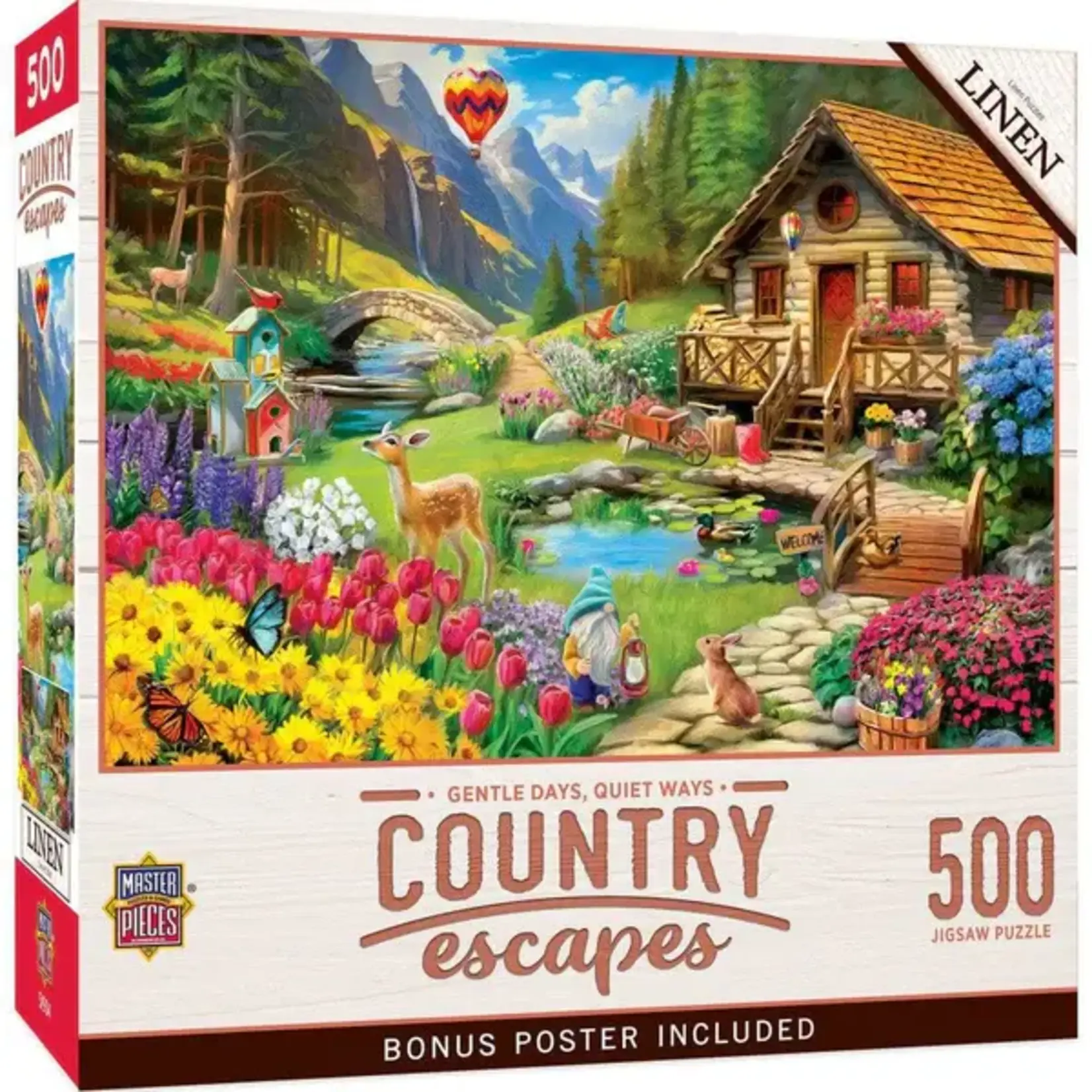 MasterPieces 32634 Country Escapes Gentle Days, Quiet Ways 500 Piece Puzzle