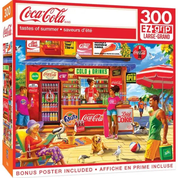 32639 Coca-Cola Tastes of Summer 300 Piece EZ Grip Puzzle