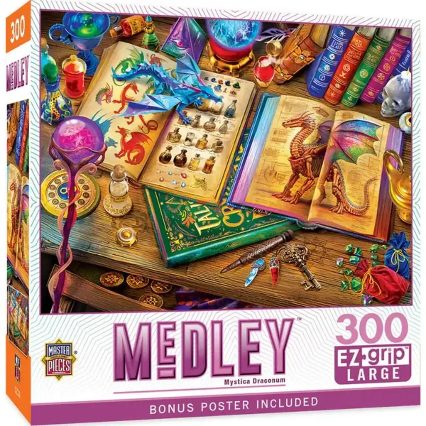MasterPieces 32640 Medley Mystica Draconum 300 Piece EZ Grip Puzzle