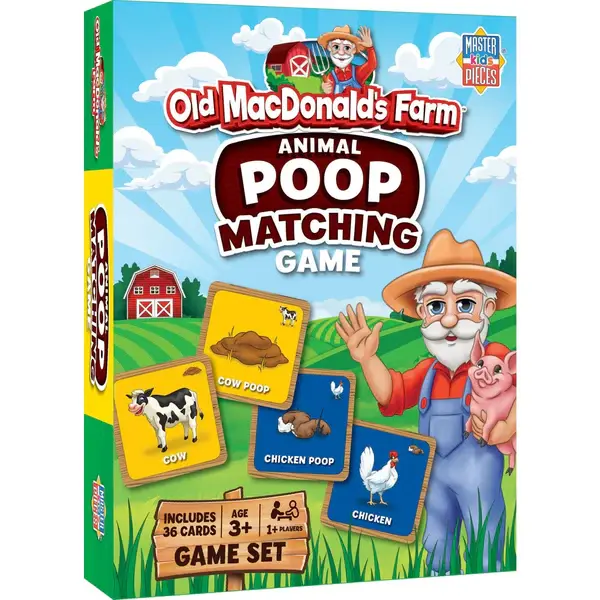 42324 Old MacDonald's Farm Animal Poop Matching Game