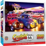 MasterPieces Cruisin' Rt 66 Friday Night Hot Rod's 1000 Piece Puzzle