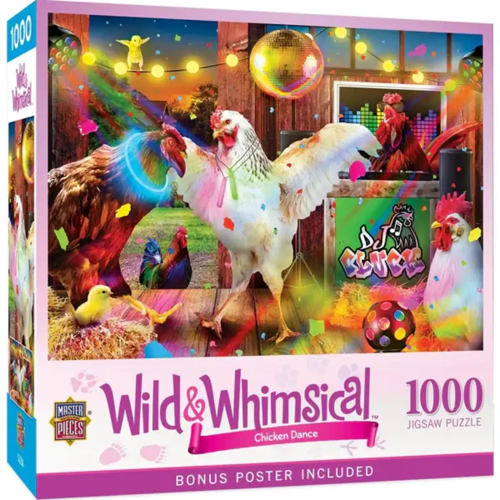 MasterPieces 72312 Wild & Whimsical Chicken Dance 1000 Piece Puzzle
