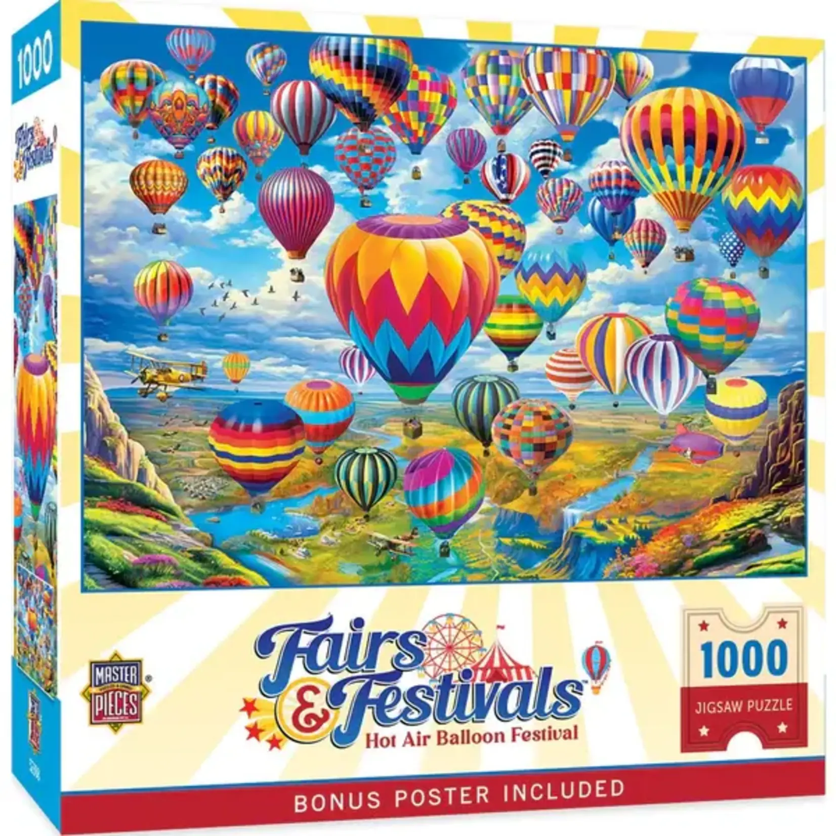 MasterPieces 72428 Fairs & Festivals Hot Air Balloon Festival 1000 Piece Puzzle