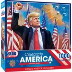 MasterPieces 72609 Celebrate America Donald Trump 1000 Piece Puzzle