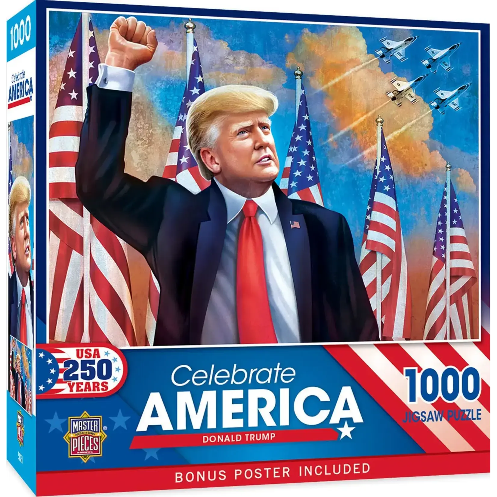 MasterPieces 72609 Celebrate America Donald Trump 1000 Piece Puzzle
