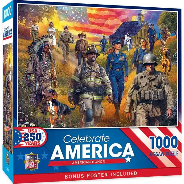 72614 Celebrate America American Honor 1000 Piece Puzzle