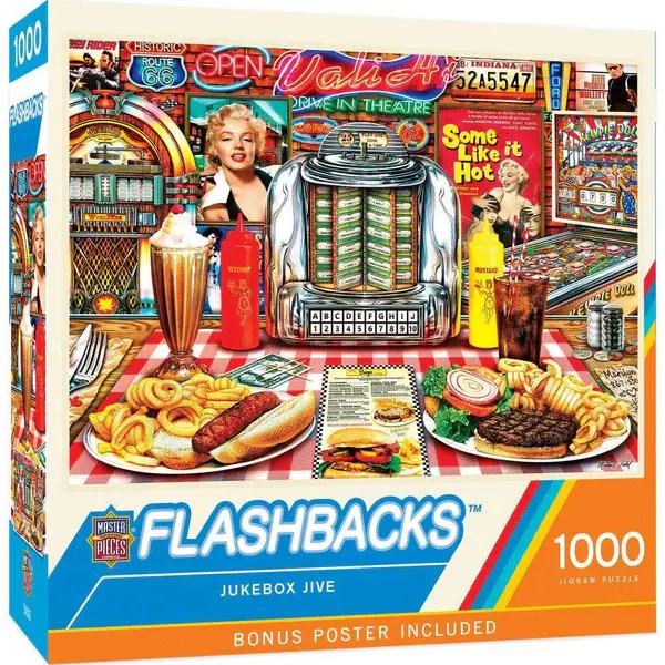 72634 Flashbacks Jukebox Jive 1000 Piece Puzzle