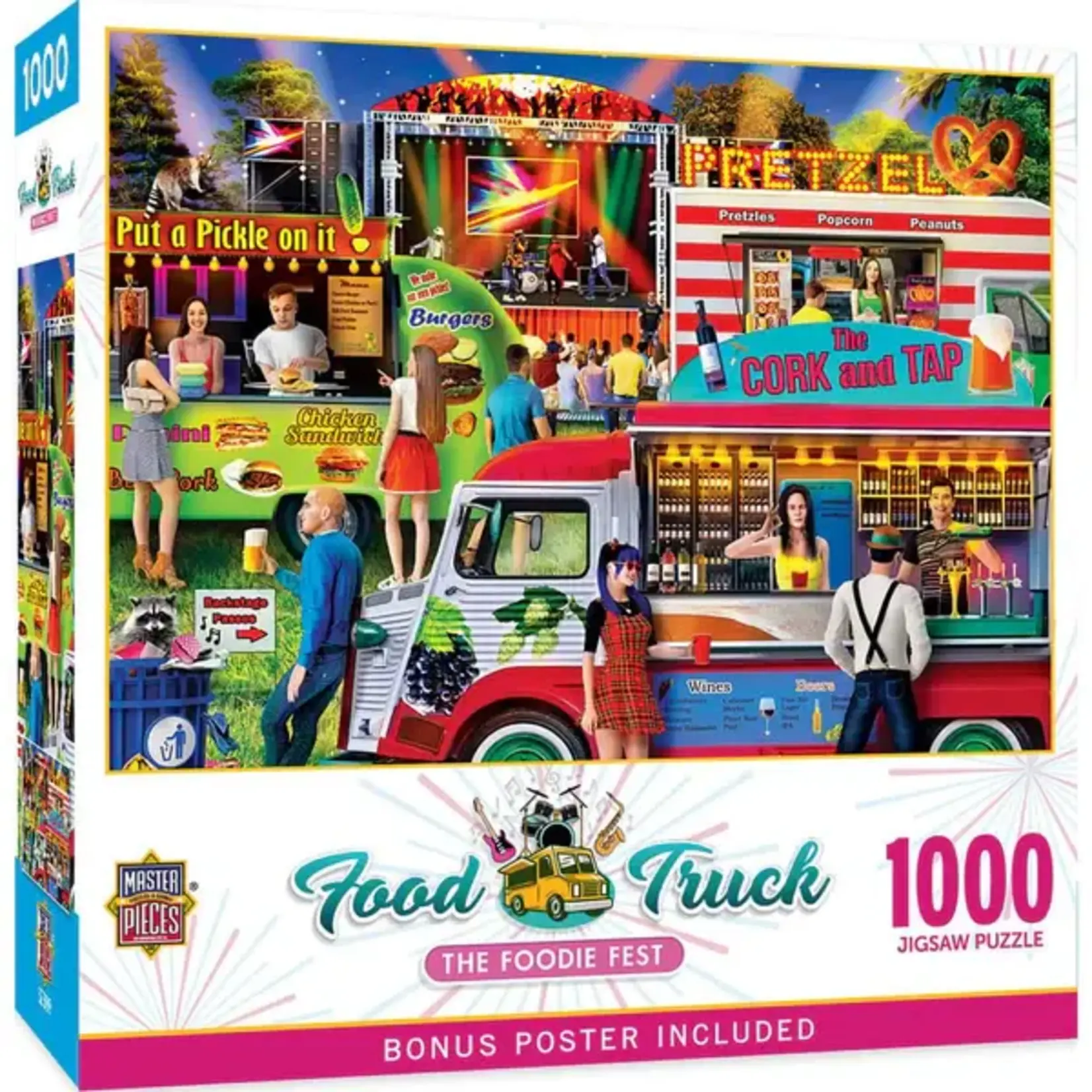 MasterPieces 72646 Food Truck Roundup The Foodie Fest 1000 Piece Puzzle