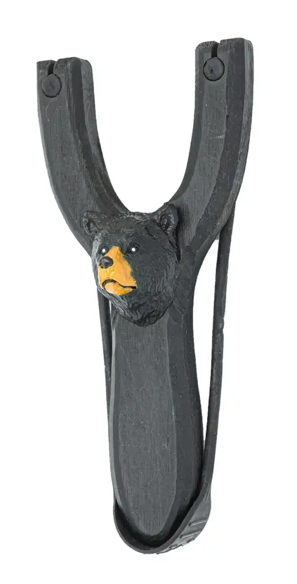 Black Bear Wooden Animal Slingshot
