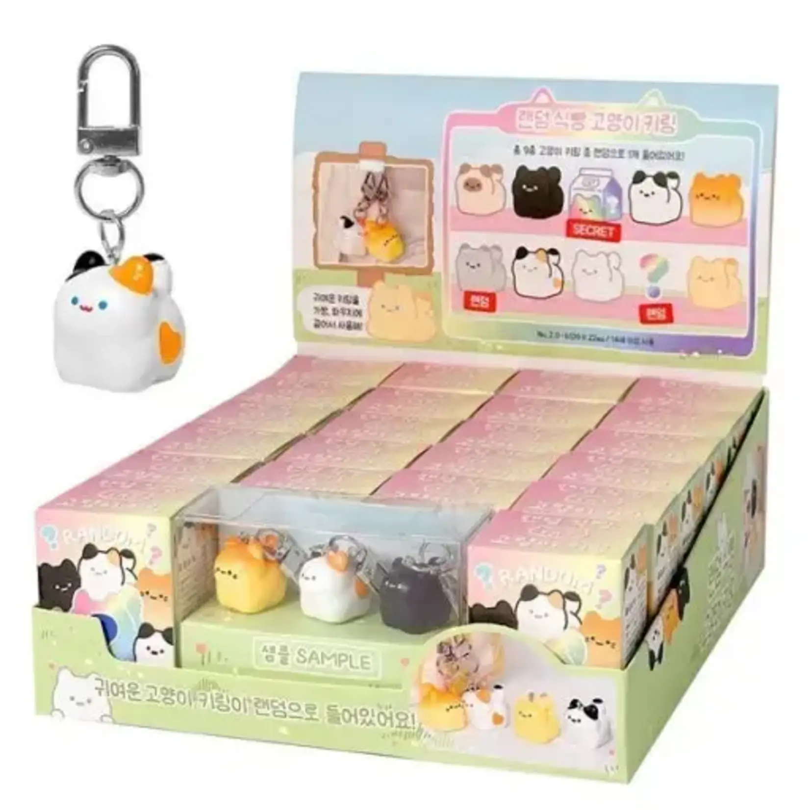 K-Wonderland Kawaii Bread Cat Keychain Mystery Blind Box 1