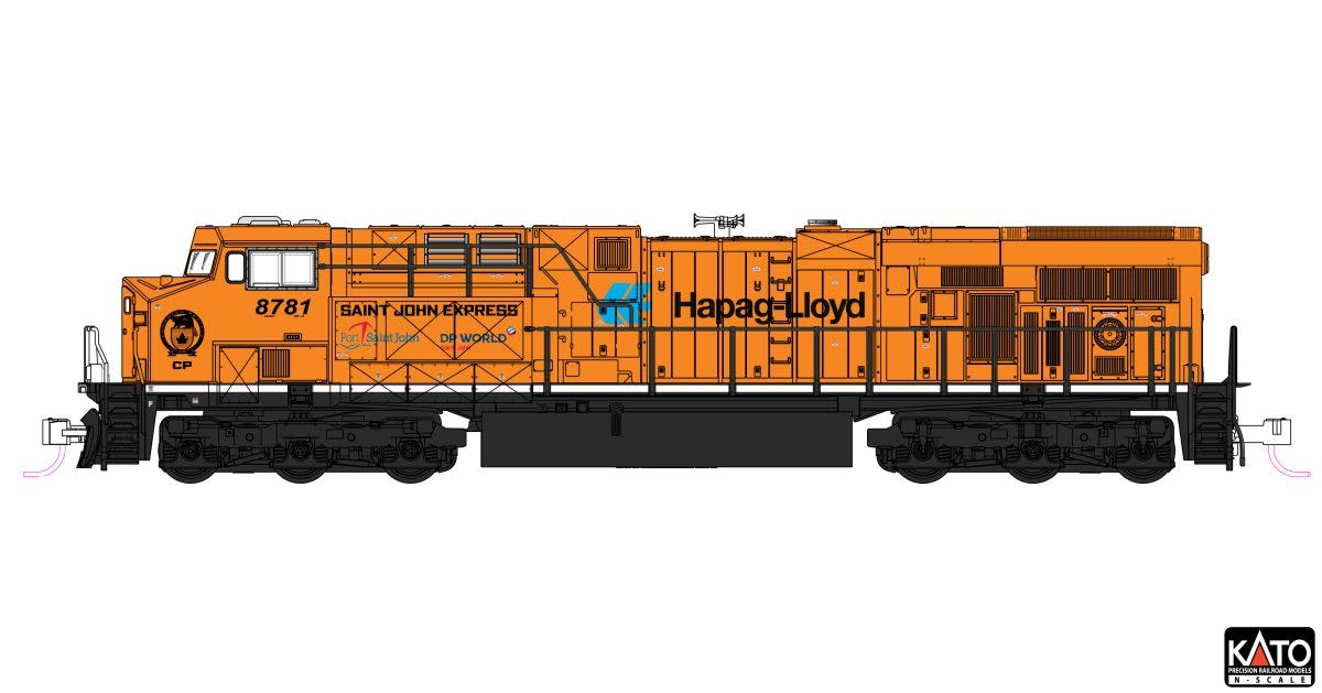 1768961DCC N ES44AC Diesel CP #8757/Hapag-Lloyd/DCC