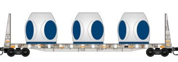 05444470 N BNSF Wind Turbine Car #1