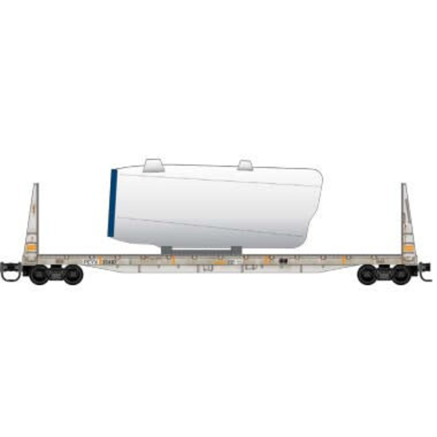 Micro Trains Line 05444471 N BNSF Wind Turbine Car #2