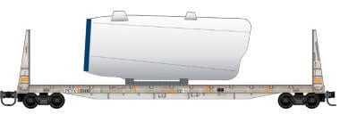 05444471 N BNSF Wind Turbine Car #2