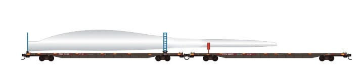 98302285 N TTS/BNSF Wind Turbine Consist #2