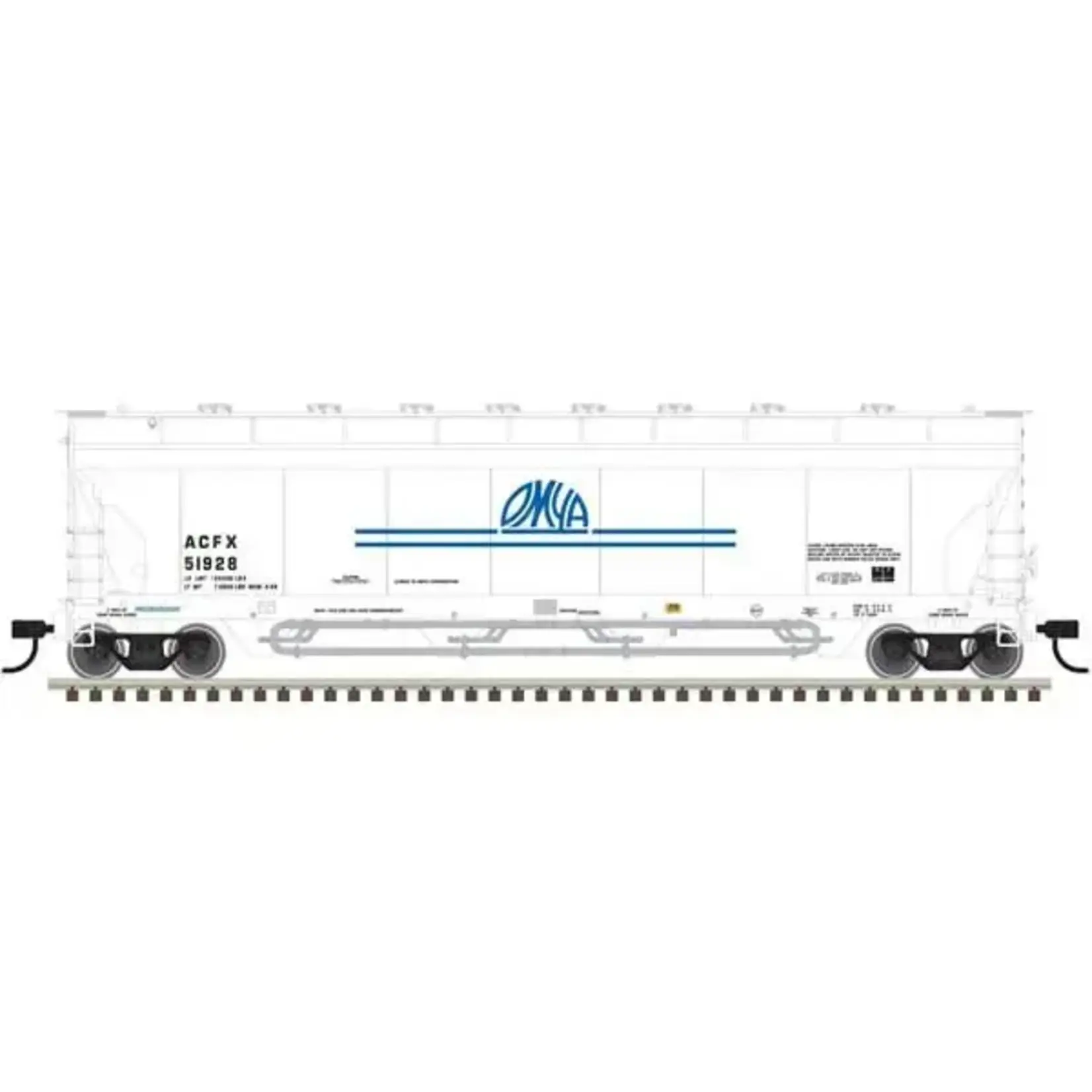Atlas 50006081 N Pressureaide Centerflow Covered Hopper OMYA #51928