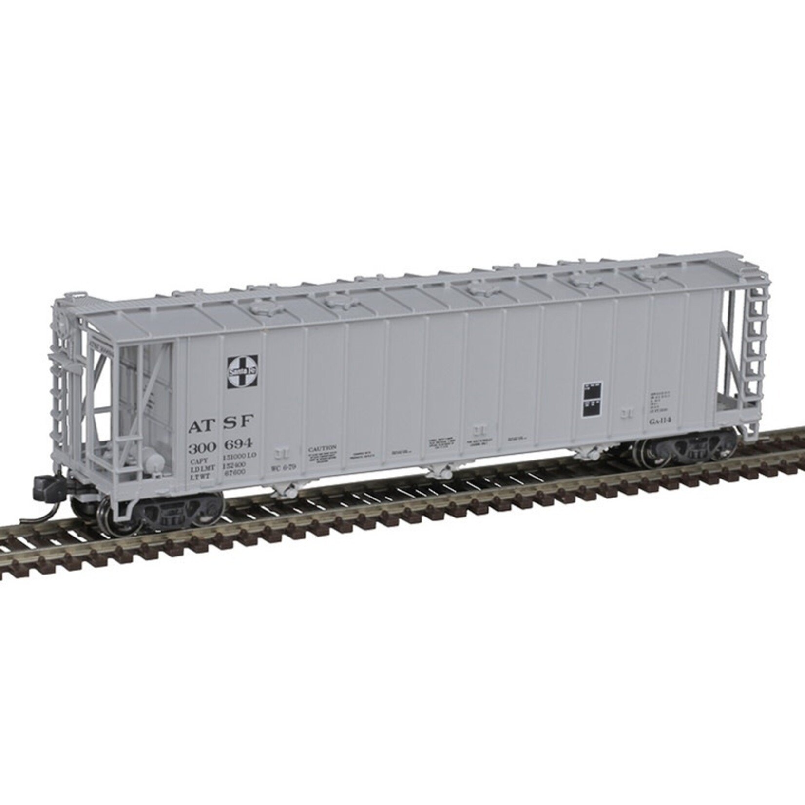 Atlas 50006337 N General American 3500 Dry-Flo 3-Bay Covered Hopper Sante Fe 300694