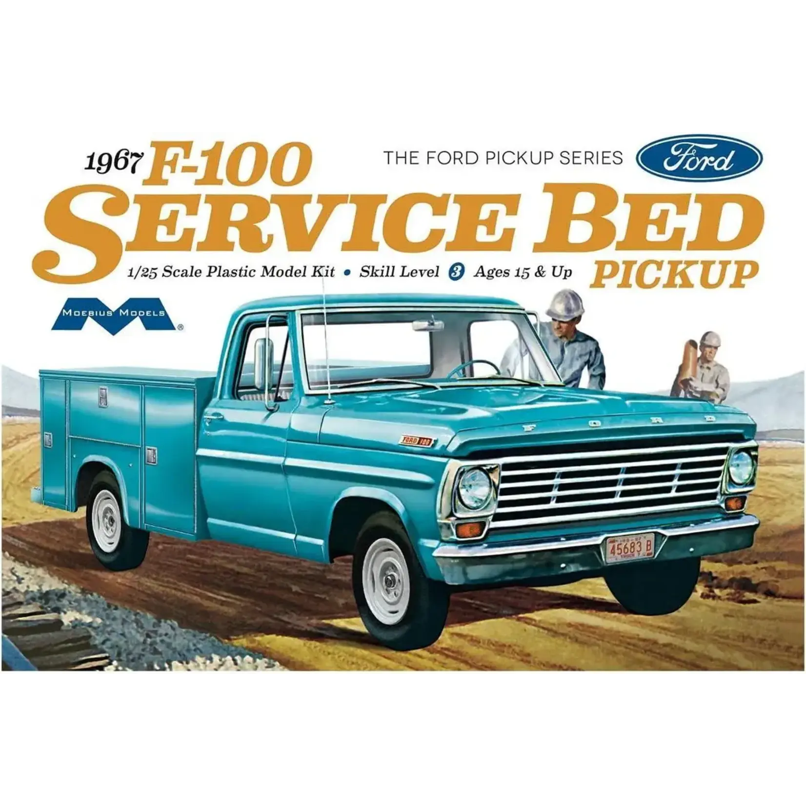 Moebius 1239 1/25 1967 Ford F100 Service Bed