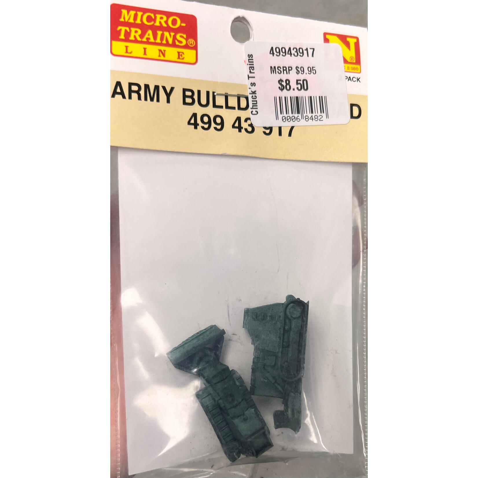 Micro Trains Line 49943917 N Army Bulldozer Load