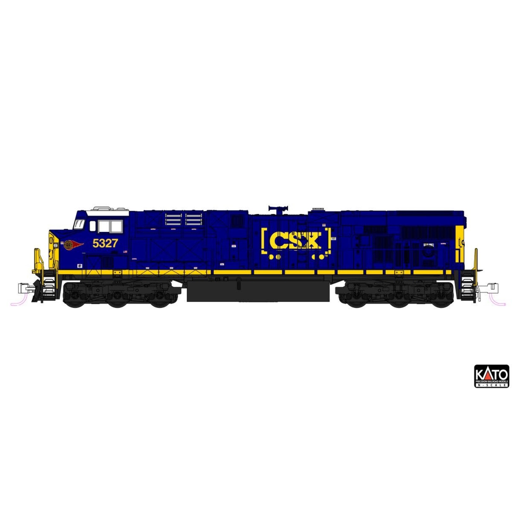 Kato 1768962 N ES44AC Diesel CSX #5327/WM Boxcar Logo