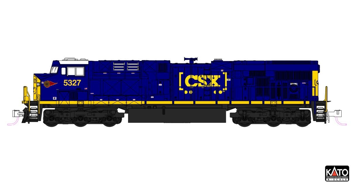 1768962 N ES44AC Diesel CSX #5327/WM Boxcar Logo