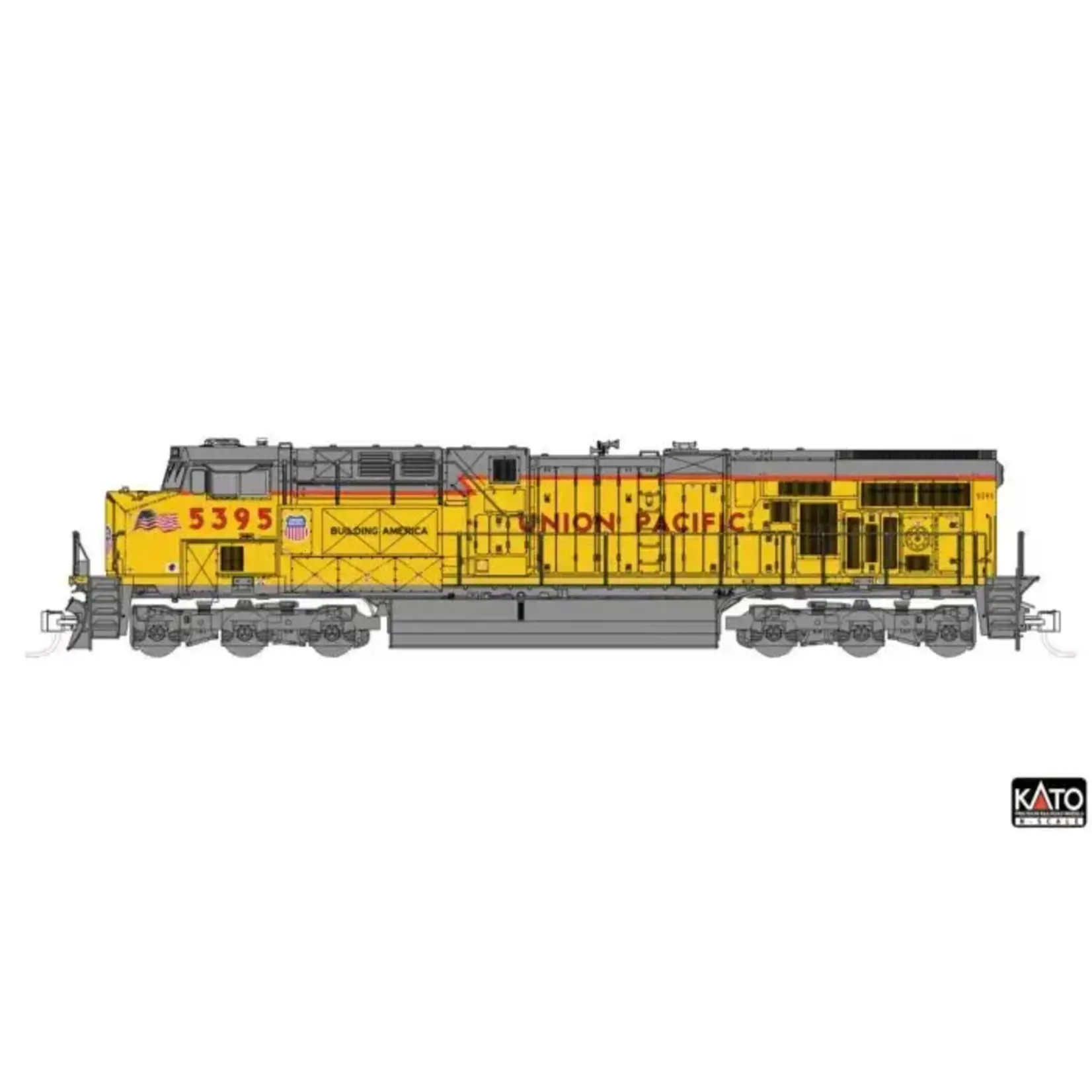 Kato 1768965 N N ES44AC Diesel UP #5395/Nose Flags