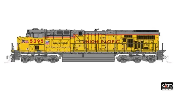1768965 N N ES44AC Diesel UP #5395/Nose Flags