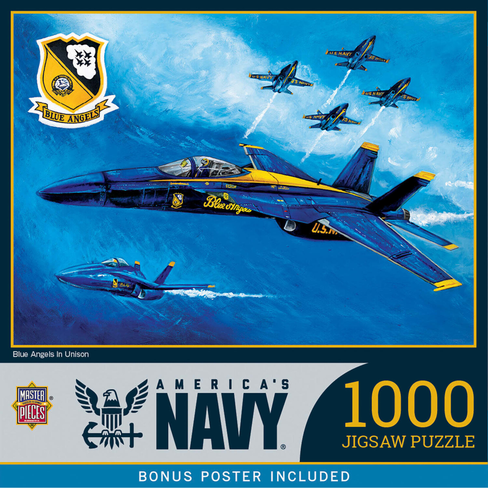 MasterPieces 72651 US Navy Blue Angels in Unison 1000 Piece Puzzle