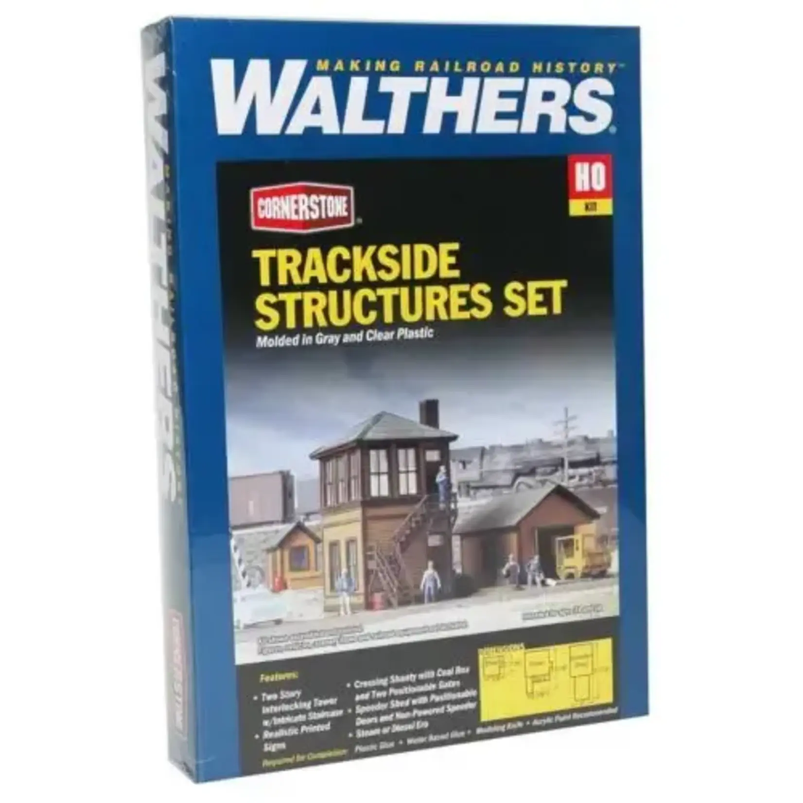 Walthers 9333530 HO Trackside Structures Set Kit