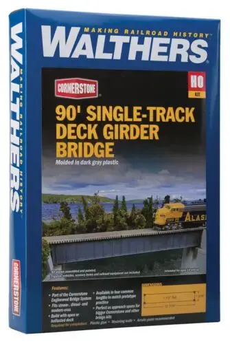 9334508 HO 90' Single Track Deck Girder Bridge Kit