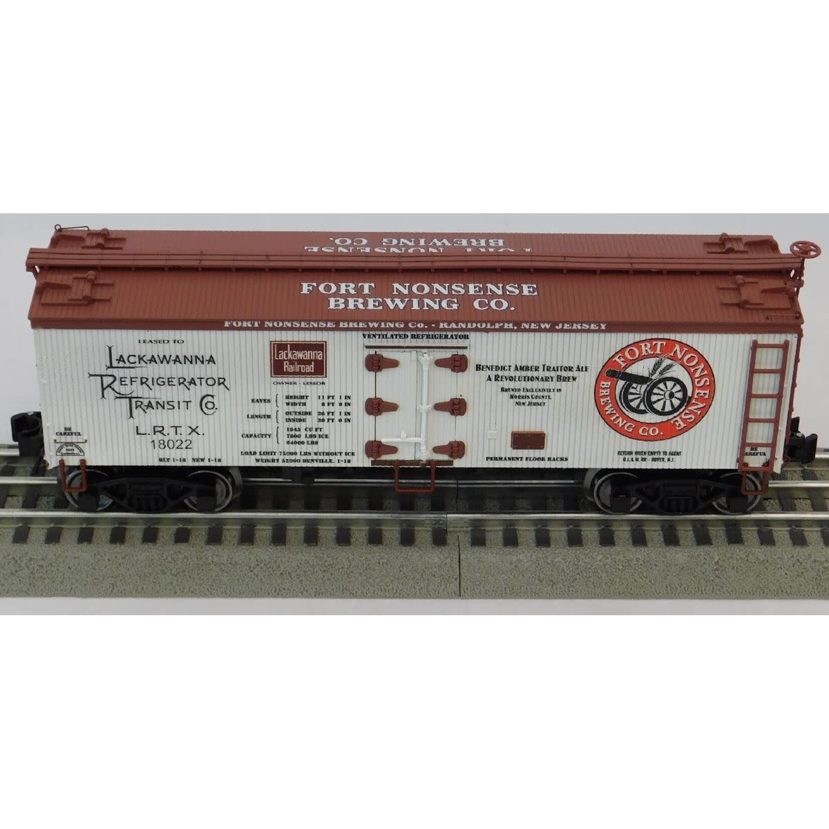 Ready Made Trains 8619952 O Woodside Reefer Ft Nonsense Beer