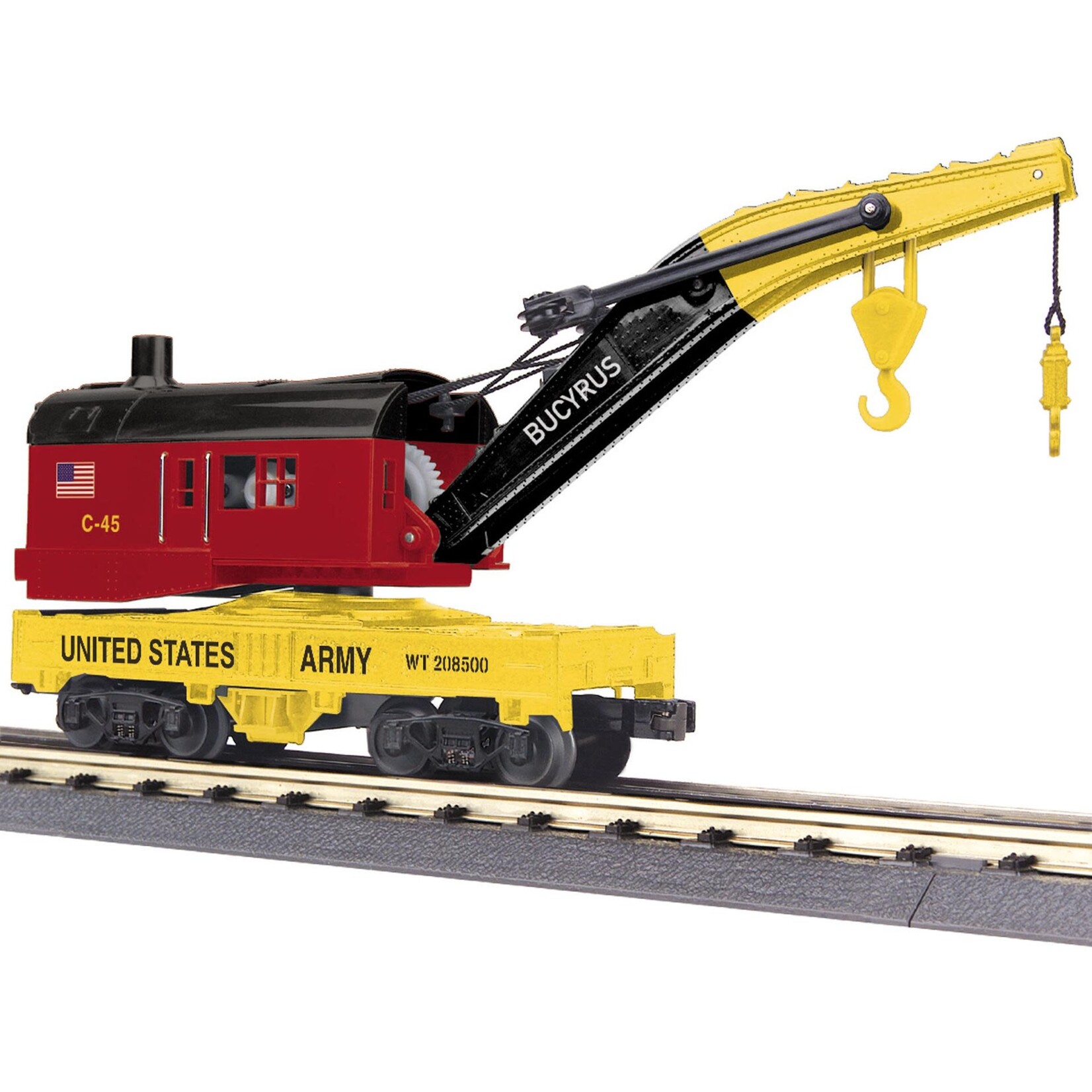 MTH 3079707 O US Army Crane Car