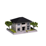 Kato 23403A N House with Garden #1 Beige