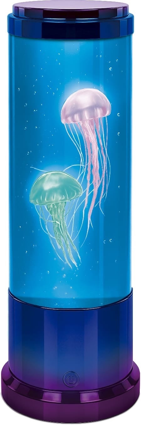 Jelly Fish LED Lamp - 11" Purple Metallic