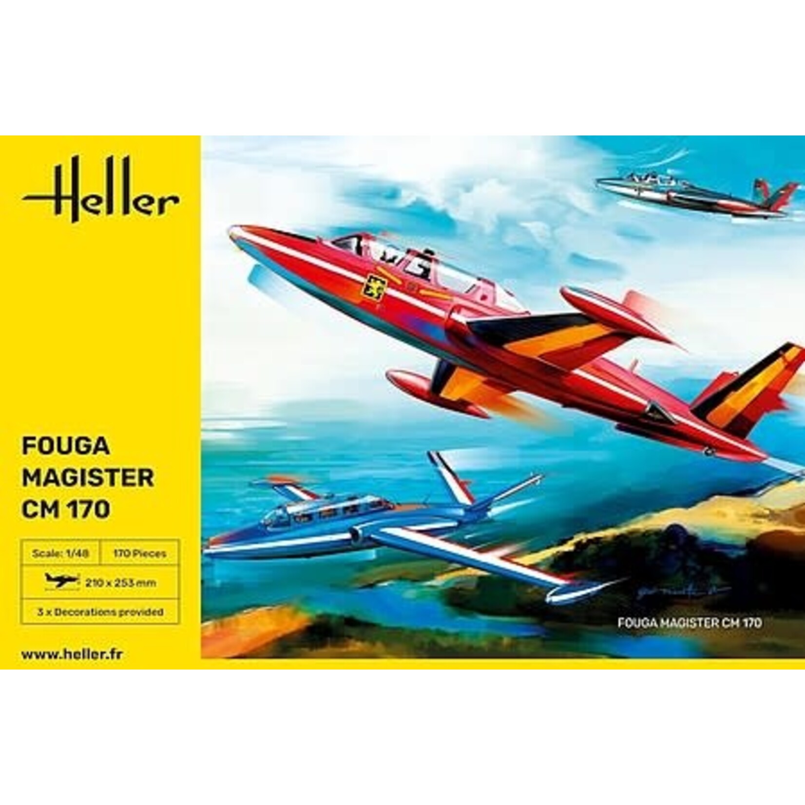 Heller 30510 1/48 Fouga Magister CM170 Aircraft