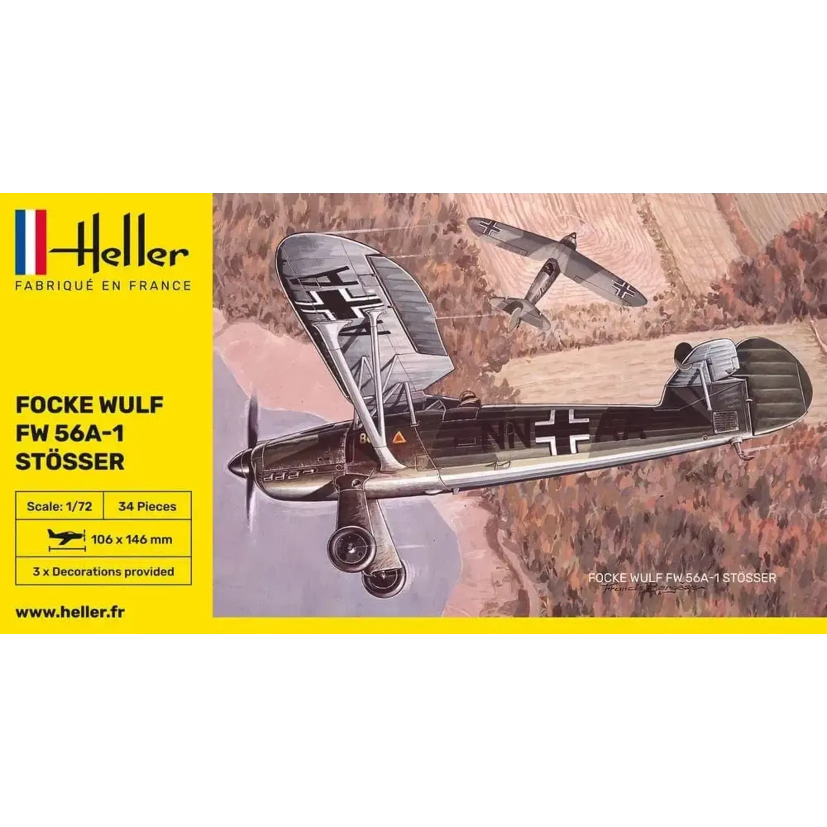 Heller 80238 1/72 Focke Wulf Fw56A1 Stosser Aircraft