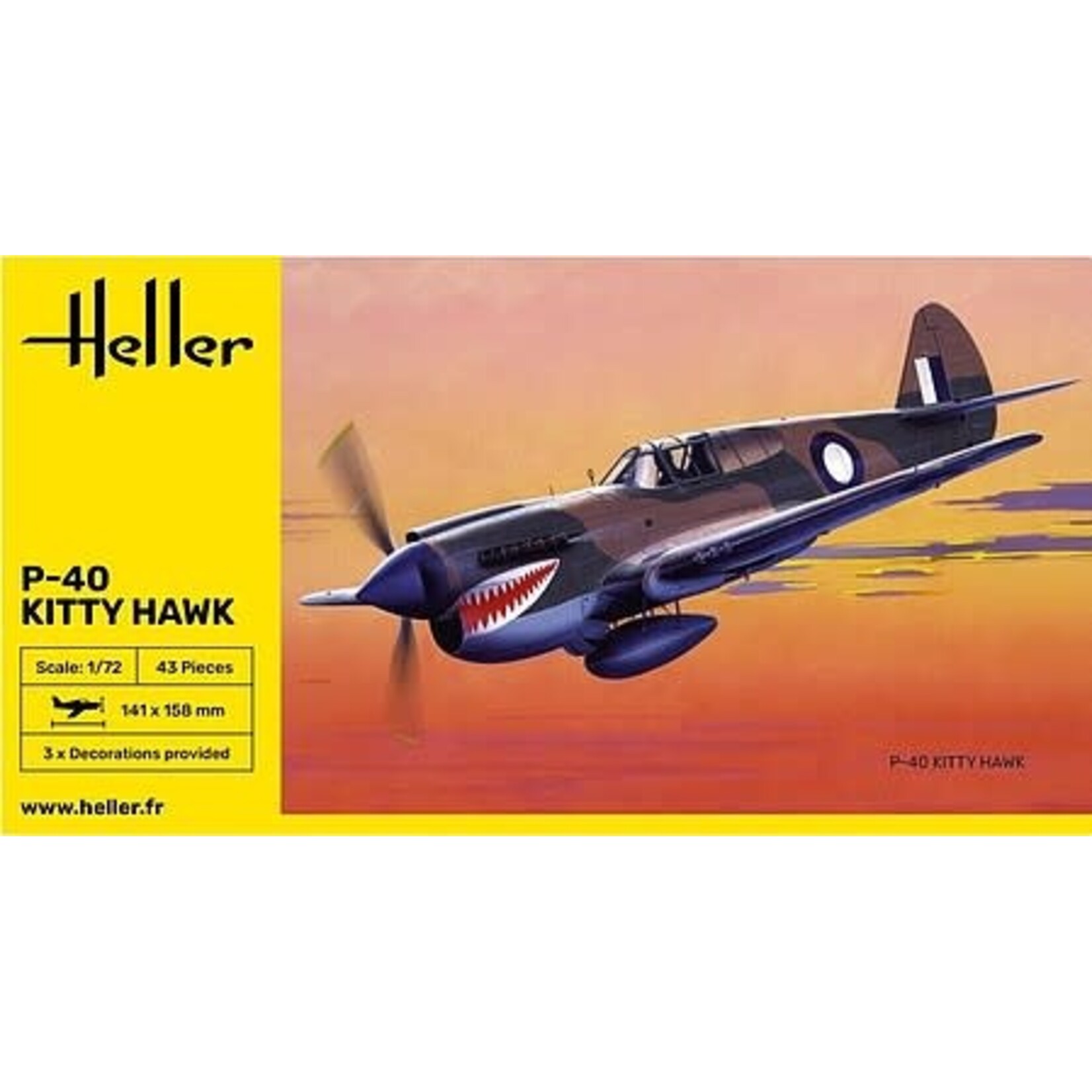 Heller 80266 1/72 P40E Kittyhawk Aircraft