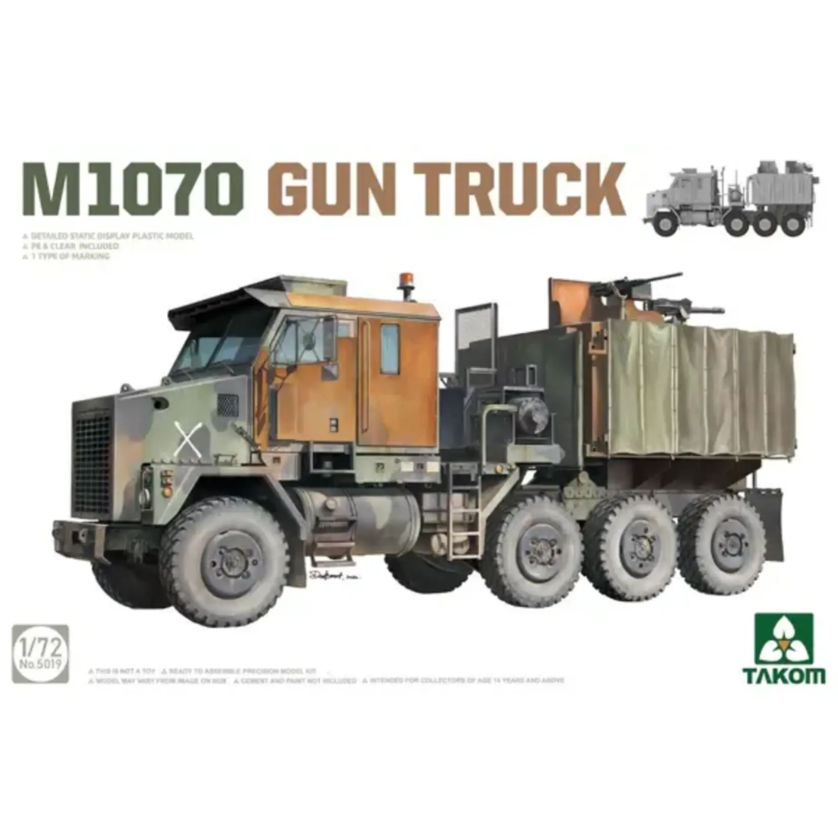 Takom 5019 1/72 M1070 Gun Truck