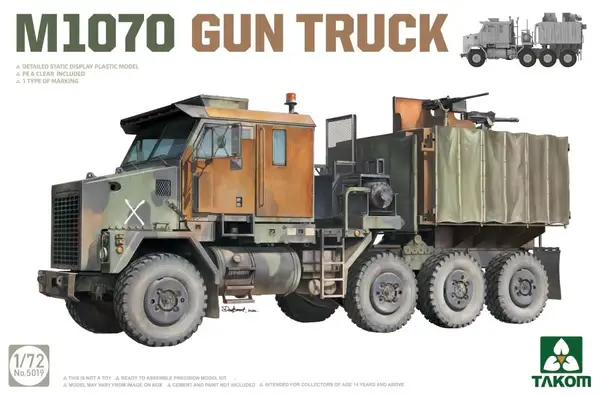 5019 1/72 M1070 Gun Truck