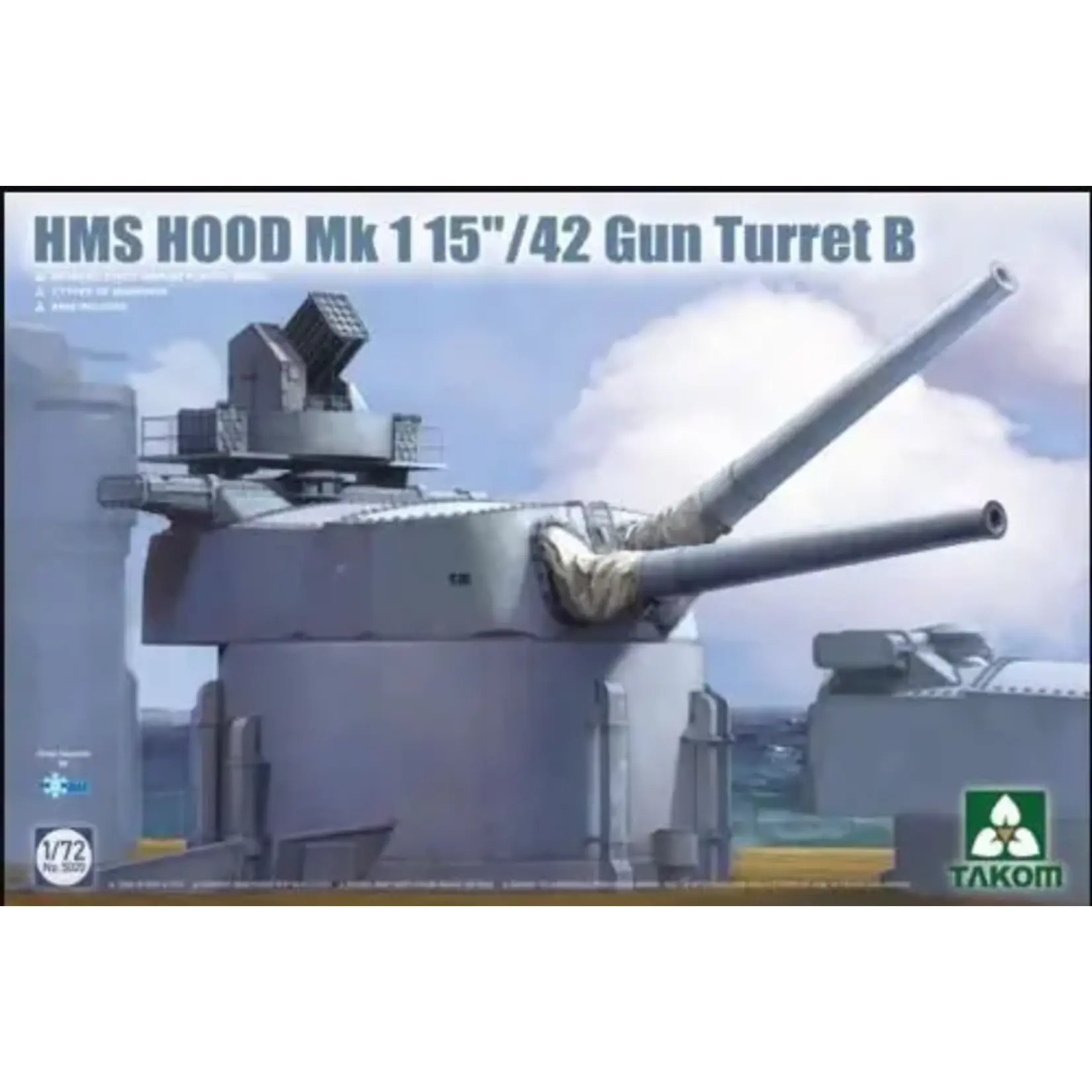 Takom 5020 1/72 HMS Hood British Battlecruiser Mk1 Gun Turret B